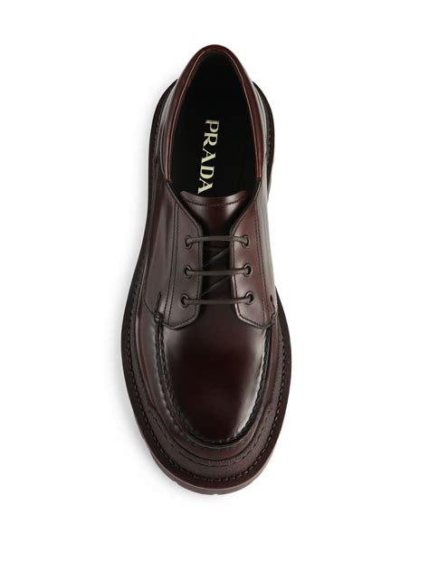 prada derby shoe men.